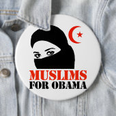 Muslime für Obama Button (Beispiel)
