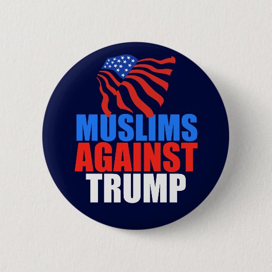 Muslime gegen Trump Button (Vorderseite)