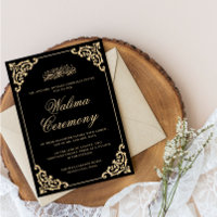 Muslime Walima Black Gold Islamische Hochzeit