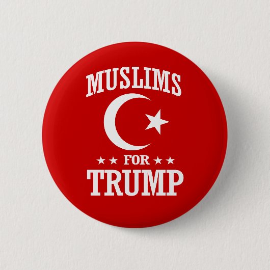 MUSLIMEN FÜR TRUMP BUTTON (Vorderseite)