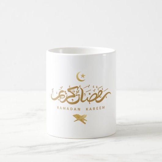 Muslimisch-Arabische Kalligrafie Ramadan Kareem Kaffeetasse (Mittel)