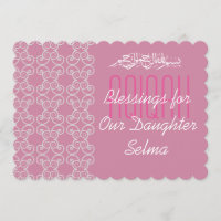 Muslimische Babymädchen rosa Aqiqah Islamische
