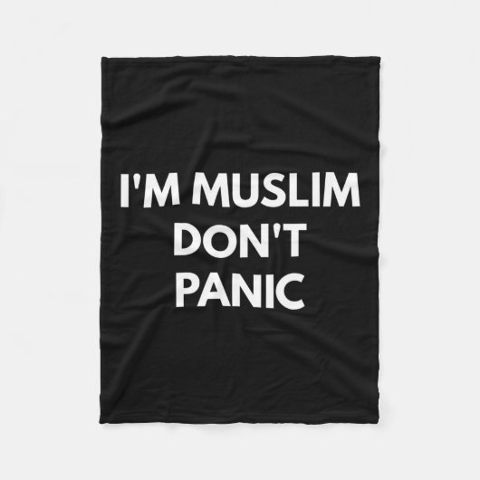 Muslimische Dont-Panik - Nie Trump-Shirts Fleecedecke (Vorderseite)