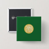 Muslimische Flagge Rohingya Button (Vorne & Hinten)