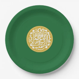 Muslimische Flagge Rohingya Pappteller
