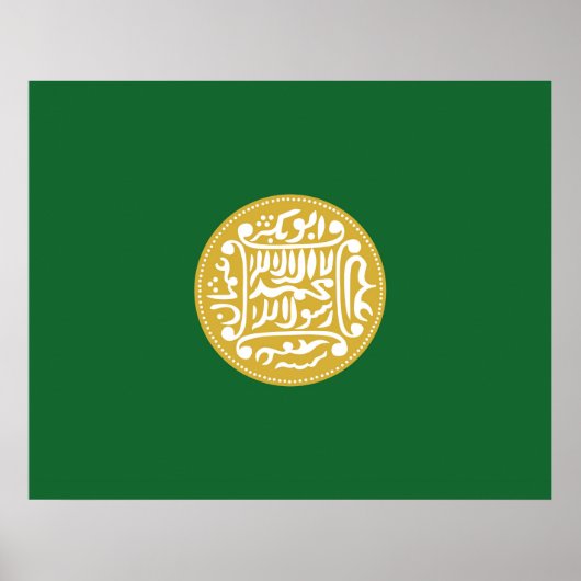 Muslimische Flagge Rohingya Poster (Vorne)