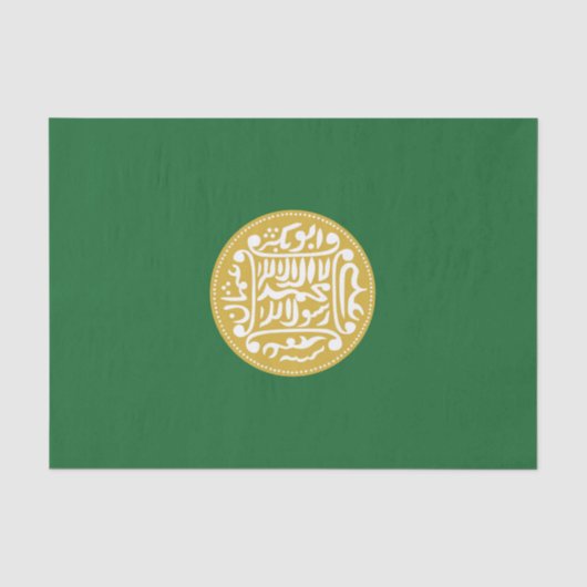 Muslimische Flagge Rohingya Seidenpapier (Vorderseite)
