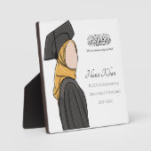 Muslimische Grad Personalisiert Abschluss Geschenk Fotoplatte (Vorderseite)