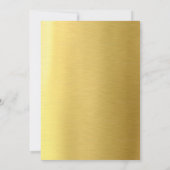 muslimische Green and Gold Wedding Card Einladung (Rückseite)