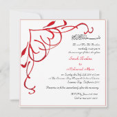 Muslimische Hochzeit im Herzen Einladung (Vorderseite)