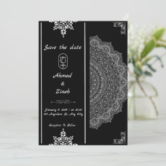 Muslimische Hochzeit rettet das Datum Save The Date