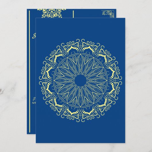 Muslimische Hochzeit rettet das Datum Save The Date (Vorne/Hinten)