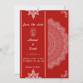 Muslimische Hochzeit rettet das Datum Save The Date (Vorderseite)
