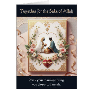 muslimische Hochzeitkarte