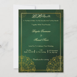 Muslimische Hochzeitseinladung Einladung