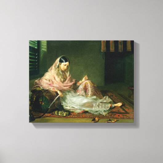 Muslimische Lady Reclining, 1789 (Öl auf Leinwand) Leinwanddruck (Vorderseite)