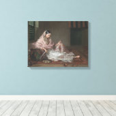 Muslimische Lady Reclining by Francesco Renaldi Leinwanddruck (Insitu (Holzboden))
