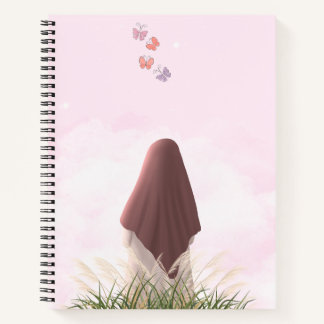 Muslimische Mädchen-Spirale-Notebook - Pastel Isla Notizblock