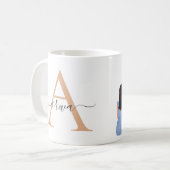 Muslimische Mama mit 2 Söhnen und 1 Tochter Person Kaffeetasse (Vorderseite Links)