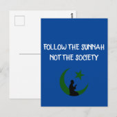 muslimische Zitate Postkarte (Vorne/Hinten)