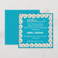 Muslimischer Babyjunge blau Aqiqah