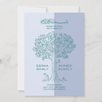 muslimisches Englisch | Hochzeit von Blauem und Gr