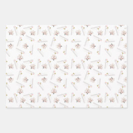 muslimisches Hochzeitspapier mit einem Set von 3 B Geschenkpapier Set