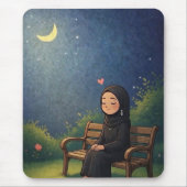 muslimisches Mädchen Mousepad (Vorne)