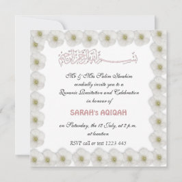 Muslimjunge Aqiqa Einladung