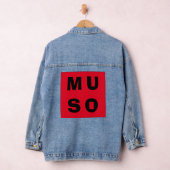 Muso Minimalistisch Red Cool Musician Jeansjacke (Hangar)