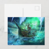 Muspell is sailing the Naglfar ship at Ragnarök Postkarte (Vorne/Hinten)