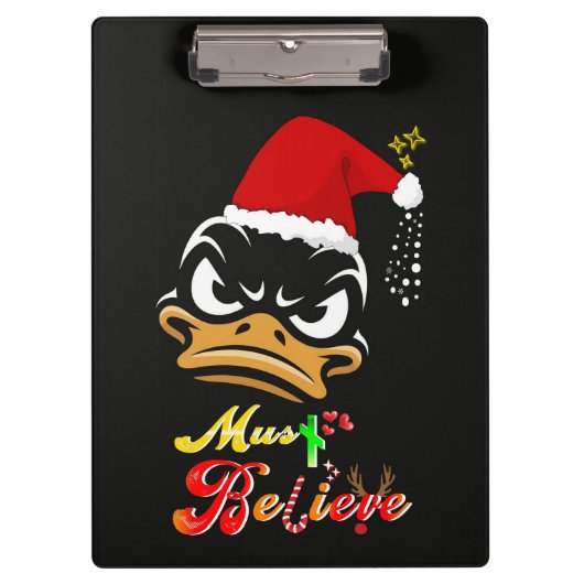 Muss an Weihnachten glauben Klemmbrett (Vorderseite)