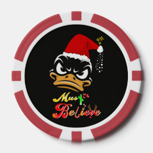 Muss an Weihnachten glauben Pokerchips