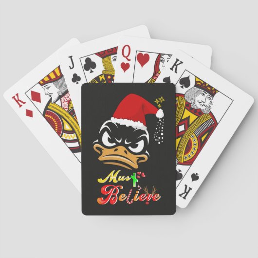 Muss an Weihnachten glauben Spielkarten (Rückseite)