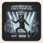 Muss auch bei Tod angezeigt werden - Untersetzer (Vorderseite)