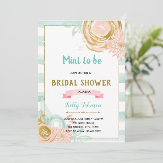 Muss Brautdusche Einladung sein (Stehend Vorderseite)