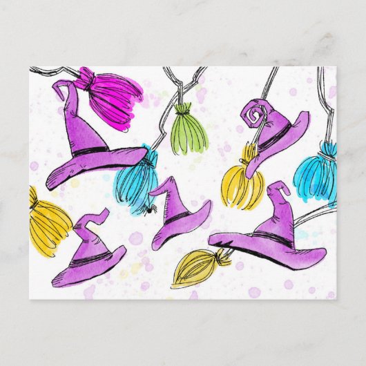 Muss die Saison der Hexe sein Postkarte (Vorderseite)