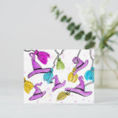 Muss die Saison der Hexe sein Postkarte (Stehend Vorderseite)