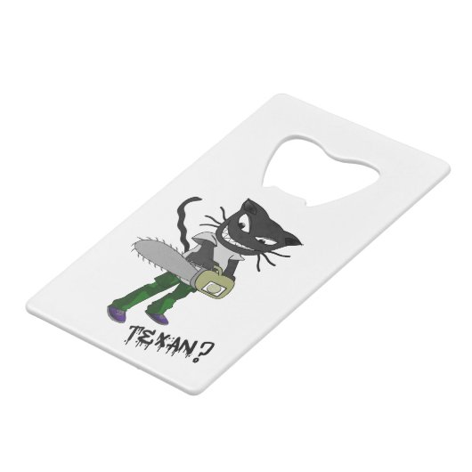 Muss ein Texaner sein Geldbeutel Flaschenöffner (Vorderseite Schrägansicht)