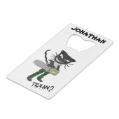 Muss ein texanischer benutzerdefinierter Kreditkar Geldbeutel Flaschenöffner (Rückseite Schrägansicht)