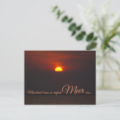 muss es einfach Meer sein.. Postkarte (Stehend Vorderseite)