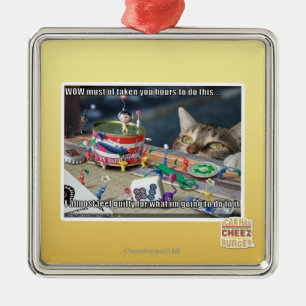 Muss, haben Stunden zu nehmen Silbernes Ornament