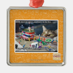 Muss, haben Stunden zu nehmen Silbernes Ornament