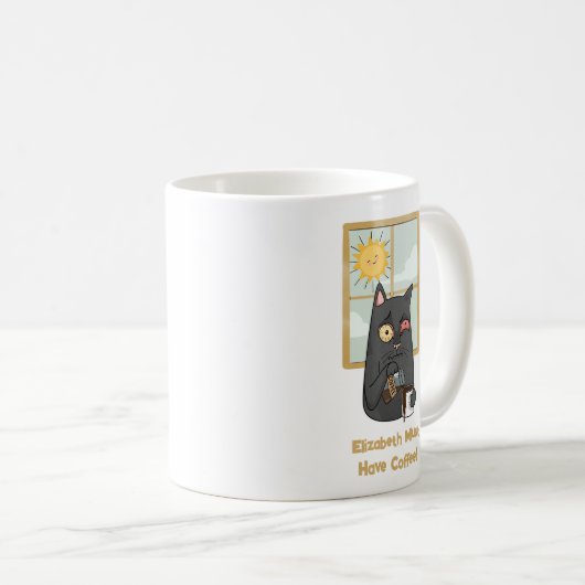 Muss Kaffee entwirren Katzenkatze auf Java Kaffeetasse (VorderseiteRechts)