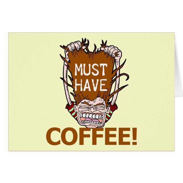 Muss Kaffee trinken (Vorderseite (Horizontal))