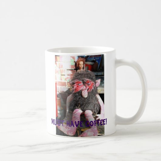 Muss Kaffee trinken! Kaffeetasse (Rechts)
