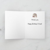 Muss kein verrückter Freundesgenuss Niedliches Sch Karte (Innenseite)