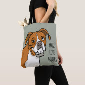 "Muss Liebe-Boxer-" Cartoon-Boxer-Hund Tasche (Von Nahem)