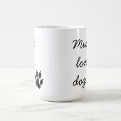 Muss-Liebe-Hundeschwarze Tatzen-Druck-Tasse Kaffeetasse (Mittel)