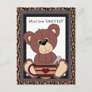 Muss Liebe-Kaffeemaschine Postkarte
